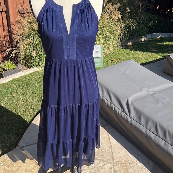 NWT Sparkly Blue Formal or Semi Formal Dress Size 10 - Picture 3 of 10